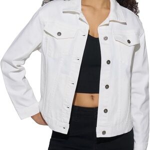 Sonoma Women's White Denim Jacket - Classic Button-Up. Size: XL
